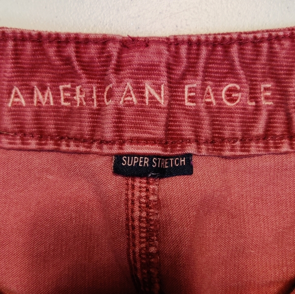 American Eagle dark dusty rose corduroy mini skirt Size 0 - Picture 3 of 4